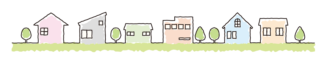 家並みのイラスト
